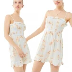 Urban Outfitters, Size Small, Sheer Floral Mini Dress, Fit & Flare, Fairy, EUC